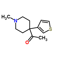 1-(1-methyl-4-(thiophen-3-yl)piperidin-4-yl)ethanone structure