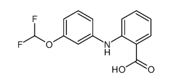 2-[3-(difluoromethoxy)anilino]benzoic acid结构式