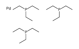 palladium,triethylphosphane Structure