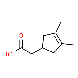 3-Cyclopentene-1-acetic acid, 3,4-dimethyl- (9CI) Structure