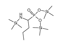 [1-[(Trimethylsilyl)amino]butyl]phosphonic acid bis(trimethylsilyl) ester结构式