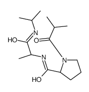 (2S)-1-(2-methylpropanoyl)-N-[(2R)-1-oxo-1-(propan-2-ylamino)propan-2-yl]pyrrolidine-2-carboxamide结构式