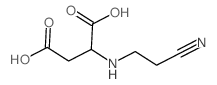 Asparticacid, N-(2-cyanoethyl)- structure