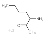 2-Heptanone, 3-amino-,hydrochloride (1:1)结构式