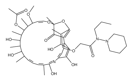Rifamycin B piperidinylpropylamide Structure