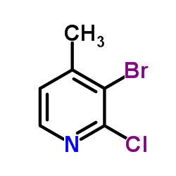 3-Bromo-2-chloro-4-picoline Structure