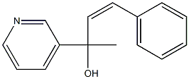 α-Methyl-α-[(Z)-2-phenylvinyl]-3-pyridinemethanol Structure