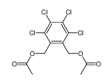 1,2-bis-acetoxymethyl-3,4,5,6-tetrachloro-benzene Structure