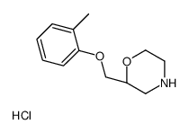 (2R)-2-[(2-methylphenoxy)methyl]morpholine,hydrochloride Structure