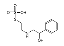 S-(2-[(2-Hydroxy-2-phenylethyl)amino]ethyl) hydrogen thiosulfate结构式