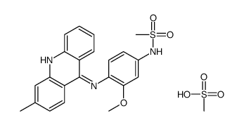 methanesulfonic acid,N-[3-methoxy-4-[(3-methylacridin-9-yl)amino]phenyl]methanesulfonamide Structure