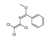 methyl N-(1,2,2-trichloroethenyl)benzenecarboximidate Structure