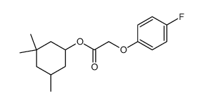 (4-Fluoro-phenoxy)-acetic acid 3,3,5-trimethyl-cyclohexyl ester Structure