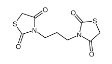 3-[3-(2,4-dioxo-1,3-thiazolidin-3-yl)propyl]-1,3-thiazolidine-2,4-dione Structure