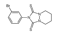 2-(3-bromophenyl)-5,6,7,8-tetrahydro-[1,2,4]triazolo[1,2-a]pyridazine-1,3-dithione结构式