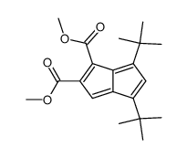 4,6-Ditert-butylpentalene-1,2-dicarboxylic acid dimethyl ester structure