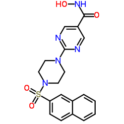 N-羟基-2-[4-(2-萘基磺酰基)-1-哌嗪基]-5-嘧啶甲酰胺图片