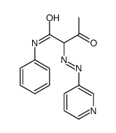 3-oxo-N-phenyl-2-(pyridin-3-yldiazenyl)butanamide Structure