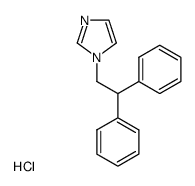 1-(2,2-Diphenyl-ethyl)-1H-imidazole; hydrochloride结构式