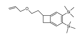7-(2-Allyloxy-ethyl)-3,4-bis-trimethylsilanyl-bicyclo[4.2.0]octa-1,3,5-triene Structure