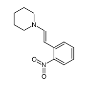 trans-2-nitro-β-piperidinostyrene Structure