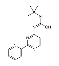 1-tert-butyl-3-(2-pyridin-2-ylpyrimidin-4-yl)urea结构式