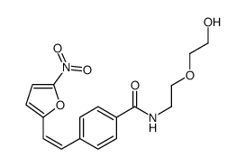 N-[2-(2-hydroxyethoxy)ethyl]-4-[2-(5-nitrofuran-2-yl)ethenyl]benzamide结构式