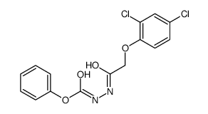 phenyl N-[[2-(2,4-dichlorophenoxy)acetyl]amino]carbamate Structure