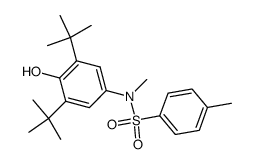 2,6-Di-t-butyl-4-(N-methyl-p-toluolsulfonamido)-phenol Structure