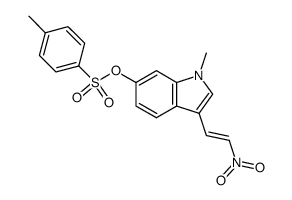 1-Methyl-3-(2-nitrovinyl)-6-tosyloxyindol结构式