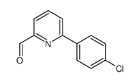 6-(4-CHLOROPHENYL)-2-PYRIDINECARBOXALDE& structure