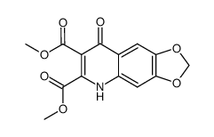 8-oxo-5,8-dihydro-[1,3]dioxolo[4,5-g]quinoline-6,7-dicarboxylic acid dimethyl ester结构式