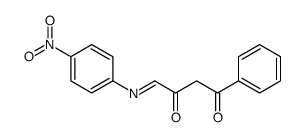 4-(4-nitrophenyl)imino-1-phenylbutane-1,3-dione结构式