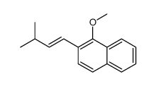 1-methoxy-2-(3-methylbut-1-enyl)naphthalene结构式