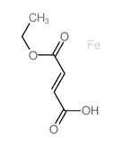 2-Butenedioicacid (2E)-, 1-ethyl ester, iron(2+) salt (2:1)结构式