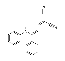 2-(3-anilino-3-phenylprop-2-enylidene)propanedinitrile结构式