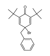 4-Benzyl-4-bromo-2,6-di-tert-butyl-cyclohexa-2,5-dienone结构式