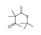 4-tert-butylsulfanyl-3,3-dimethylpent-4-en-2-one Structure