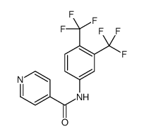 N-[3,4-bis(trifluoromethyl)phenyl]pyridine-4-carboxamide Structure