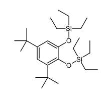 (2,4-ditert-butyl-6-triethylsilyloxyphenoxy)-triethylsilane Structure