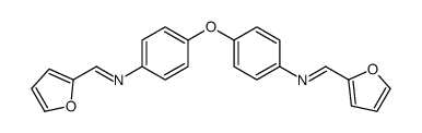 1-(furan-2-yl)-N-[4-[4-(furan-2-ylmethylideneamino)phenoxy]phenyl]methanimine Structure