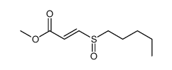 methyl 3-pentylsulfinylprop-2-enoate Structure