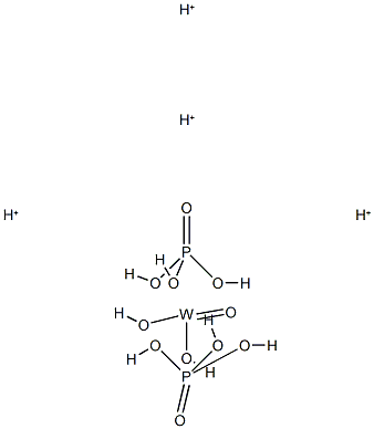 tetrahydrogen dihydroxyoxobis[phosphato(3-)-O]wolframate(4-)结构式