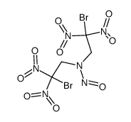 bis-(2-bromo-2,2-dinitro-ethyl)-nitroso-amine Structure