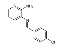 N3-(4-chlorobenzylidene)pyridine-2,3-diamine结构式