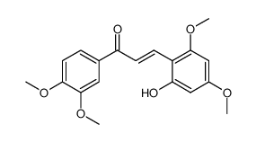 2-hydroxy-3',4,4',6-tetramethoxychalcone结构式