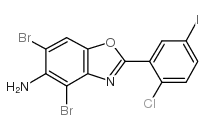 4,6-dibromo-2-(2-chloro-5-iodophenyl)-1,3-benzoxazol-5-amine picture