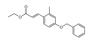 ethyl (2E)-3-{2-methyl-4-[(phenylmethyl)oxy]phenyl}-2-propenoate Structure