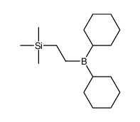 2-dicyclohexylboranylethyl(trimethyl)silane结构式