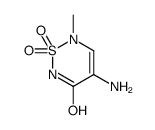 4-amino-6-methyl-1,1-dioxo-1,2,6-thiadiazin-3-one结构式